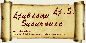 Ljubisav Susurović vizit kartica